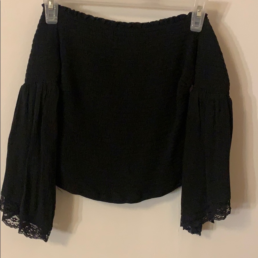 Black crop top